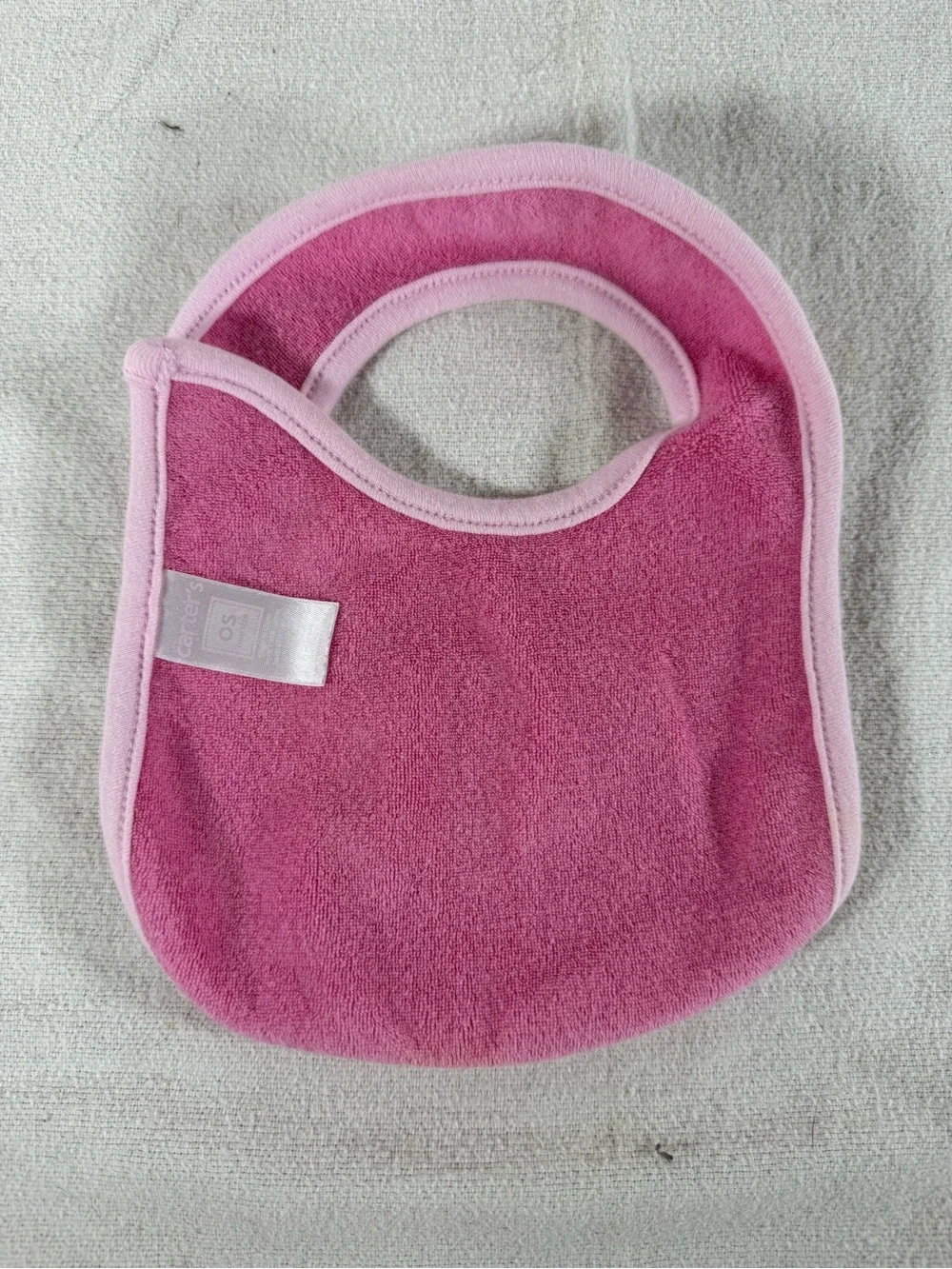 Carter's Pink Striped & Elephant Bib Set